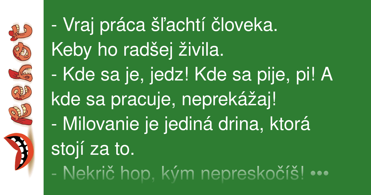 Vtipné heslá | REHOT.sk